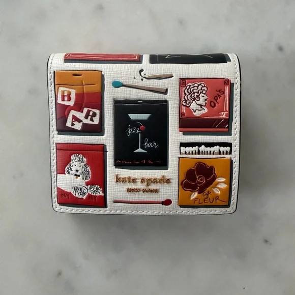 Kate Spade NEW Morgan Matchbox Embossed Small Bifold Wallet - Picture 4 of 7